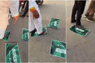 Insult to Saudi Flag and Islamic Kalima in Prayagraj UP Sparks Outrage