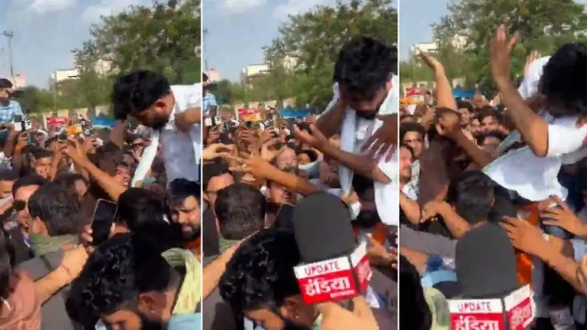 Abhijeet Dipke Allegedly slapped During Jaipur Protest Over NEET and Unemployment